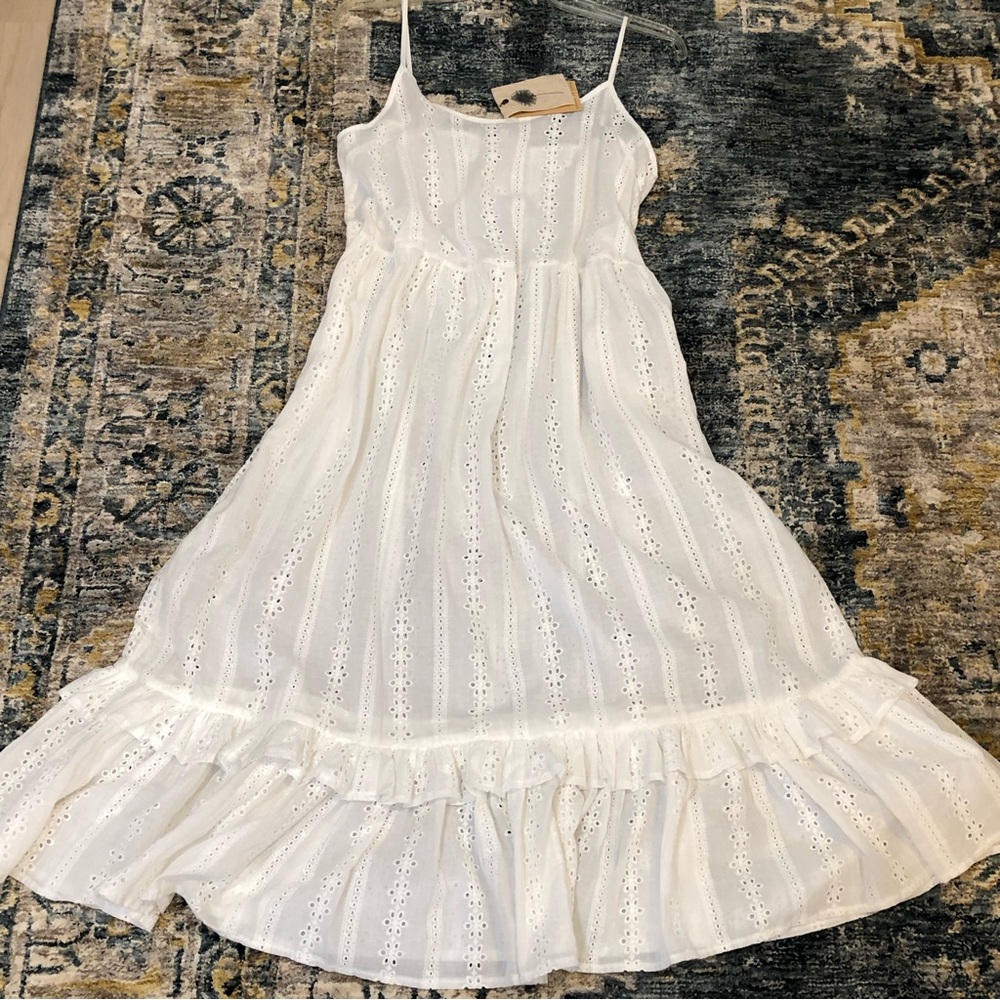 NEW Label of Love White eyelet Dress M